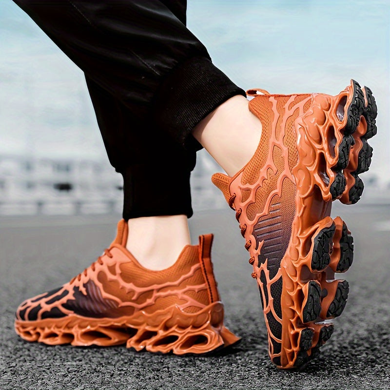 Women's Breathable Knit Blade Sneakers - Stylish Low-Top Sneakers with Transparent Bubble Sole, Lightweight & Comfortable for All-Day Wear