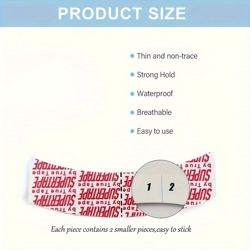 20/40pcs Waterproof Lace Wig Tape - Strong Double-Sided Adhesive for Secure Hair Extensions & Wigs,