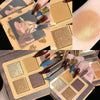 Cat Series Animal Eye Shadow Tray 4 Color Earth Color Matte Eye Shadow