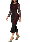 Autumn Summer Dress Women Casual Plus Size Slim Office Bodycon