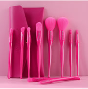 Makeup Brush Set 10 Candy Color  Blush Loose Powder High Gloss Repair Brush Foundation Beauty Tools Full Set