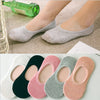 Women's Solid Color Socks Low Cut Shallow Mouth Leisure Boat Socks