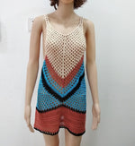 Knitted Cutout Bikini Top Beach Tank Top Sun Protection