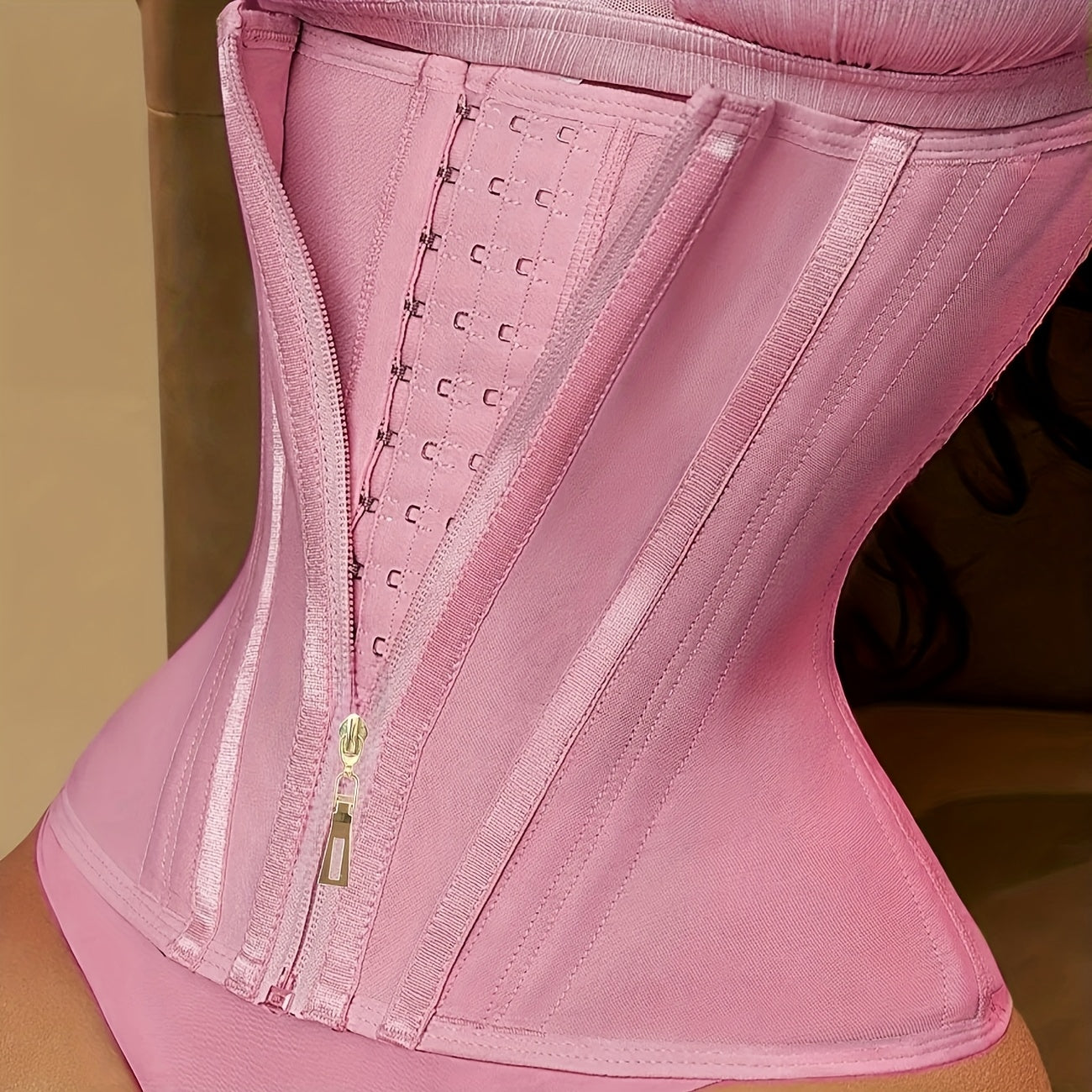Women's Elegant Latex Waist Trainer Corset - Adjustable Buckle Compression Cincher Belt for Tummy Control & Posture Support, Shapewear for Workouts, Fashion Figure Shaping, Tummy Control Shapewear