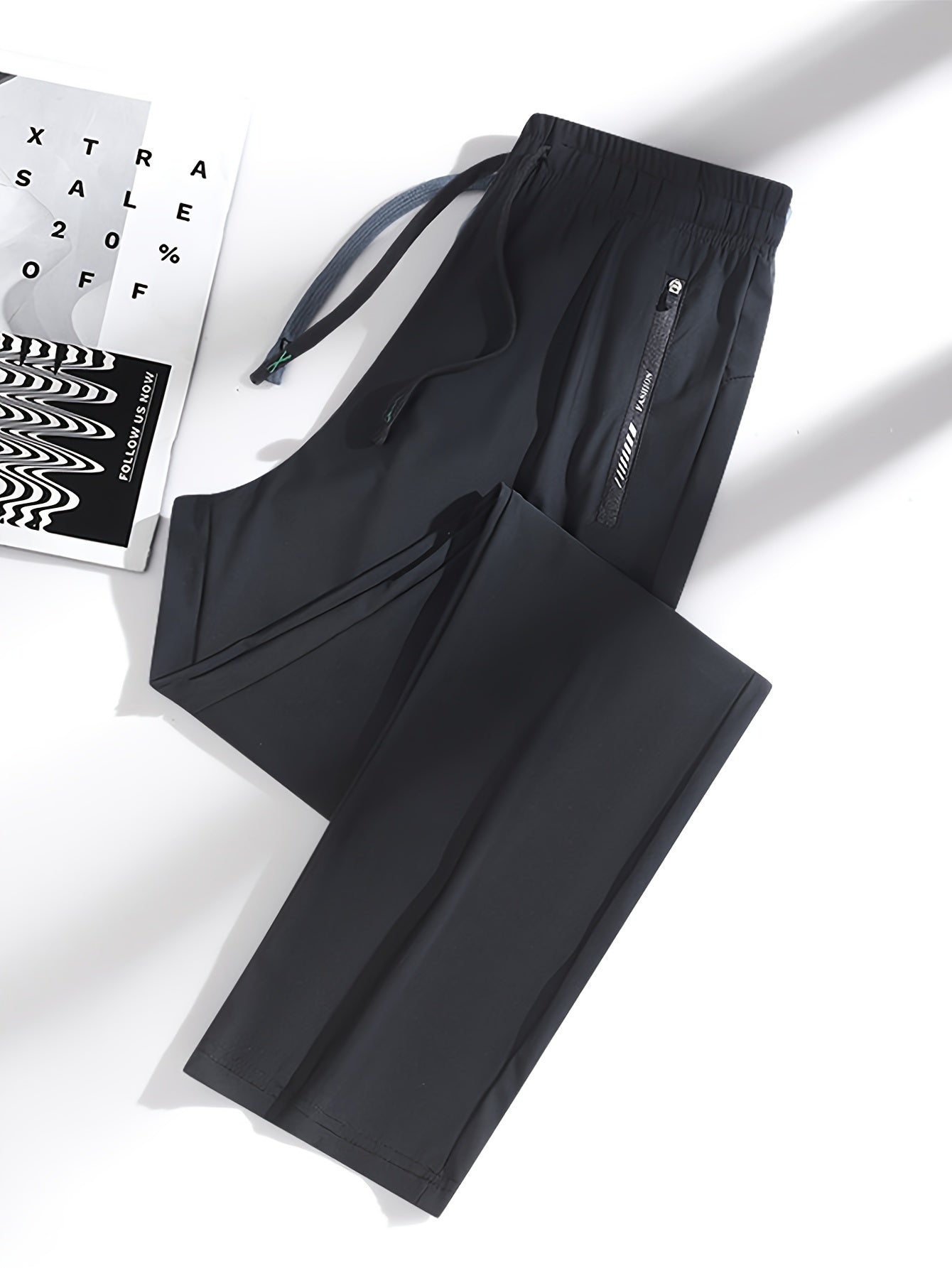 Set of 3 Women'S Sports Long Pants Made of, Lightweight And Breathable, Casual Athletic Trousers with Zipper Pockets And Elastic Waist, Straight-Leg Design.