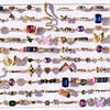 20pcs Yicen Ring Set for Women & Girls - Elegant Rose Golden Plated with Colorful Cubic Zirconia, Butterfly, Snake, Floral Designs - Trendy Mixed Styles in 16mm-19mm Sizes, Quick Shipping