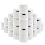 30pcs 30g Cream Jar White Plastic Cosmetic jars Sample Bottles Cosmetics Box Empty Makeup Jar Pot for Travel