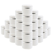 30pcs 30g Cream Jar White Plastic Cosmetic jars Sample Bottles Cosmetics Box Empty Makeup Jar Pot for Travel