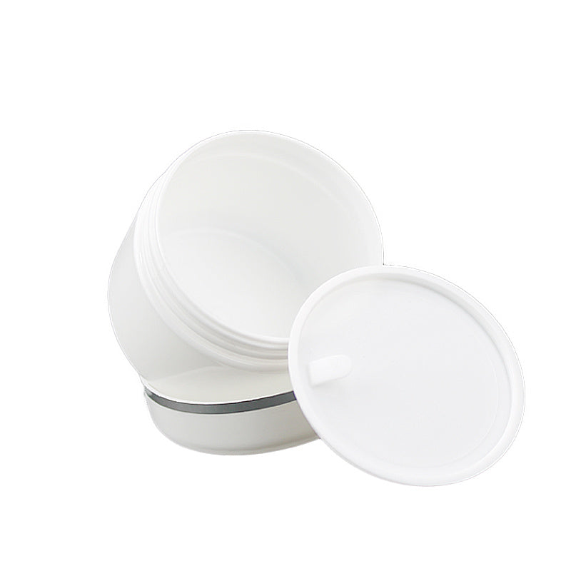 30pcs 30g Cream Jar White Plastic Cosmetic jars Sample Bottles Cosmetics Box Empty Makeup Jar Pot for Travel