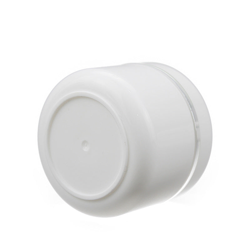 30pcs 30g Cream Jar White Plastic Cosmetic jars Sample Bottles Cosmetics Box Empty Makeup Jar Pot for Travel