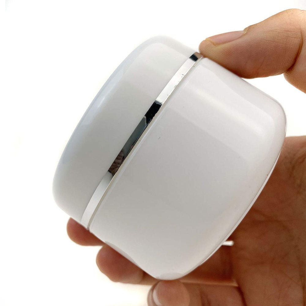 30pcs 30g Cream Jar White Plastic Cosmetic jars Sample Bottles Cosmetics Box Empty Makeup Jar Pot for Travel