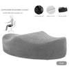 Memory Foam Buttock Pillow - Lightweight, Knit Fabric, Polyester, Oval Shape, Ideal for Post-Surgery Recovery, Office Use, and Brazilian Butt Lift Support, Hip Support Pillow | Ergonomic Design | Comfortable Fit