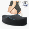 Memory Foam Buttock Pillow - Lightweight, Knit Fabric, Polyester, Oval Shape, Ideal for Post-Surgery Recovery, Office Use, and Brazilian Butt Lift Support, Hip Support Pillow | Ergonomic Design | Comfortable Fit