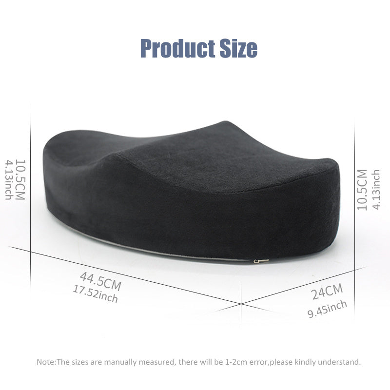 Memory Foam Buttock Pillow - Lightweight, Knit Fabric, Polyester, Oval Shape, Ideal for Post-Surgery Recovery, Office Use, and Brazilian Butt Lift Support, Hip Support Pillow | Ergonomic Design | Comfortable Fit