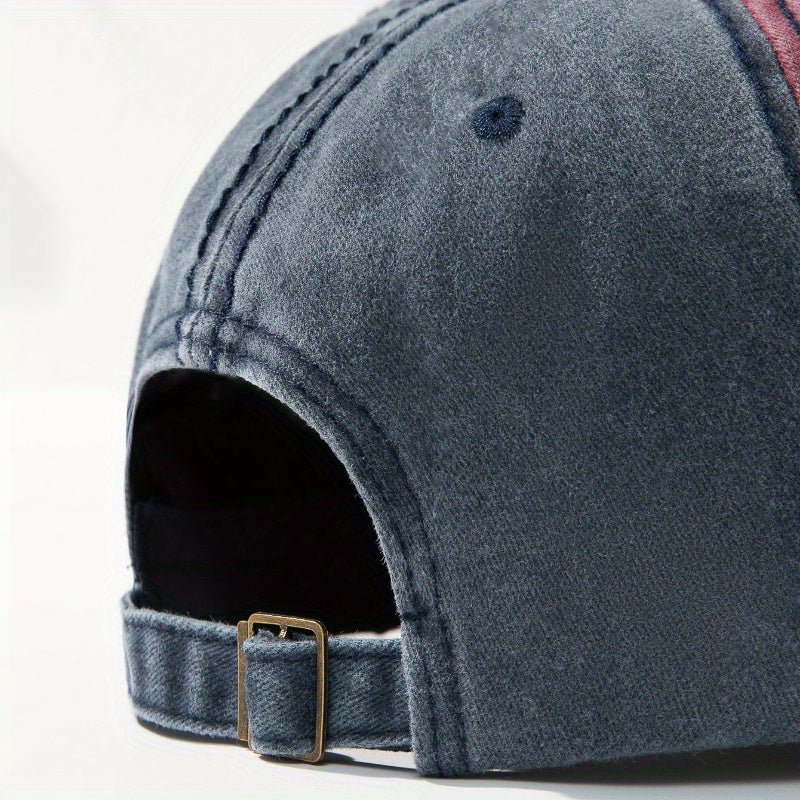 [Fashionable Cap] 1pc Fashionable Adjustable Peaked Cap | Number 79 Embroidered Color Matching Sun Protection Baseball Cap, Old Personalized Lightweight Sun Hat | Outdoor Leisure Hat for Men and Women