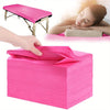 100pcs Disposable Massage Table Sheets - Breathable Non-Woven SPA Bed Covers, 31" x 70", Thin & Flexible, Pink, Not Waterproof, Perfect for Spa and Salon Use, Spa Gifts