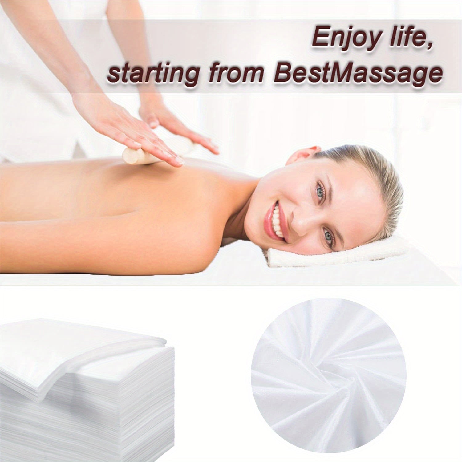 100pcs Disposable Massage Table Sheets - Breathable Non-Woven SPA Bed Covers, 31" x 70", Thin & Flexible, Pink, Not Waterproof, Perfect for Spa and Salon Use, Spa Gifts
