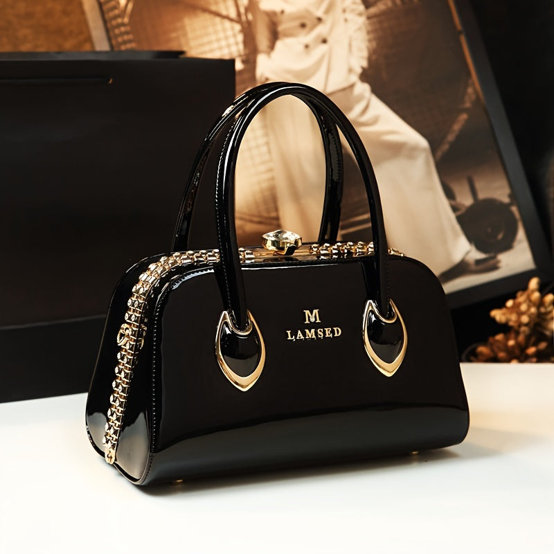Rhinestone Glam Handbag: Stylish Satchel for Women, Perfect for Carnaval Music Festival