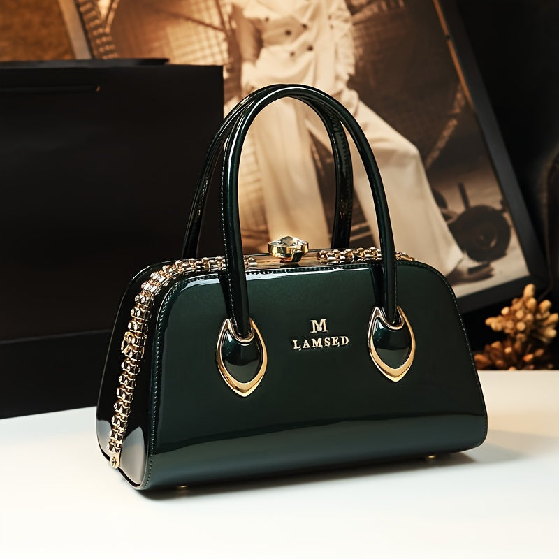 Rhinestone Glam Handbag: Stylish Satchel for Women, Perfect for Carnaval Music Festival