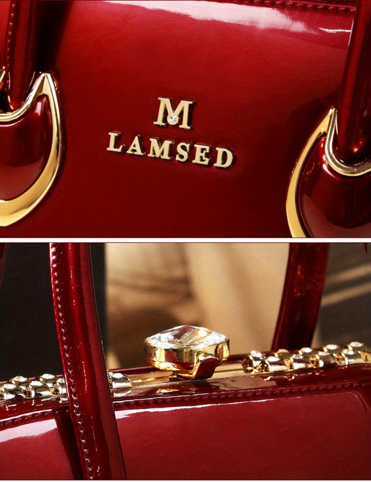 Rhinestone Glam Handbag: Stylish Satchel for Women, Perfect for Carnaval Music Festival