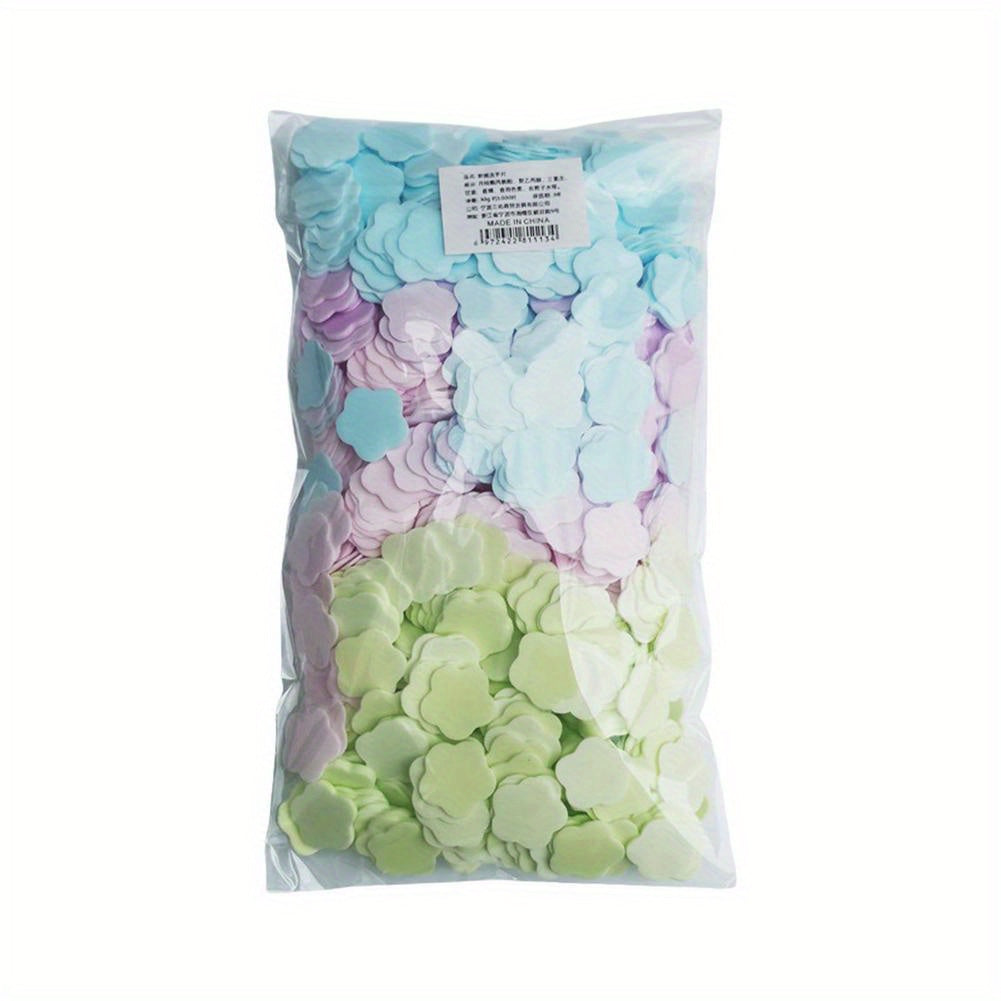 1000pcs Clean Petals Perfume Disposable Hand Hand Rose Mat Soap Flakes Family Travel Lavender Paper Soap Care Sheet