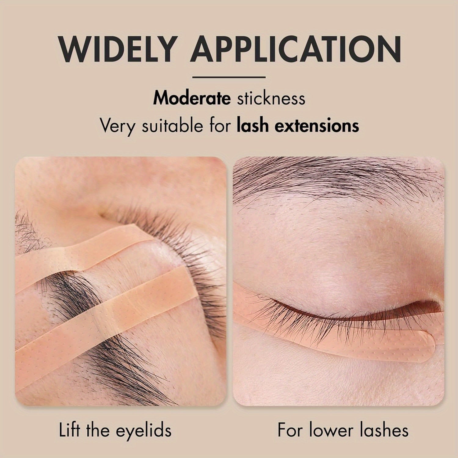 20 Sheets (320pcs) Eyelash Extension Tape Lash Tape for Eyelash Extensions Sensitive Under Eye Tape Breathable Micropore Tape for Individual Eyelash Extension Supplies