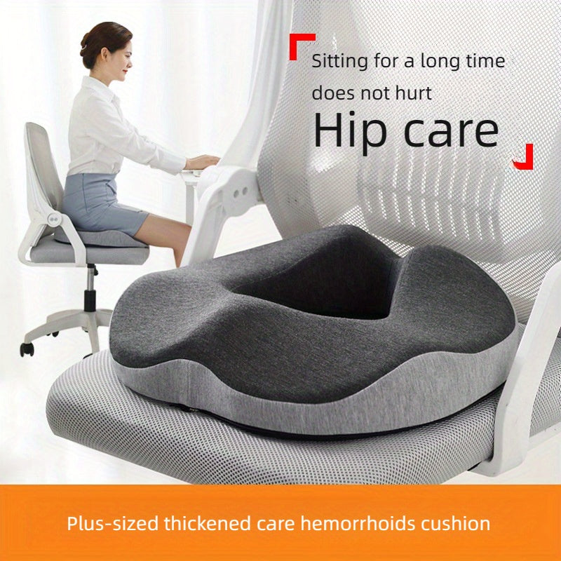 Ergonomic Memory Foam Donut Cushion - a Comfortable Office Pillow That Alleviates Tailbone Pain, Bedsores, Hemorrhoids, Sciatica, And Aids in Post-Surgery Recovery.