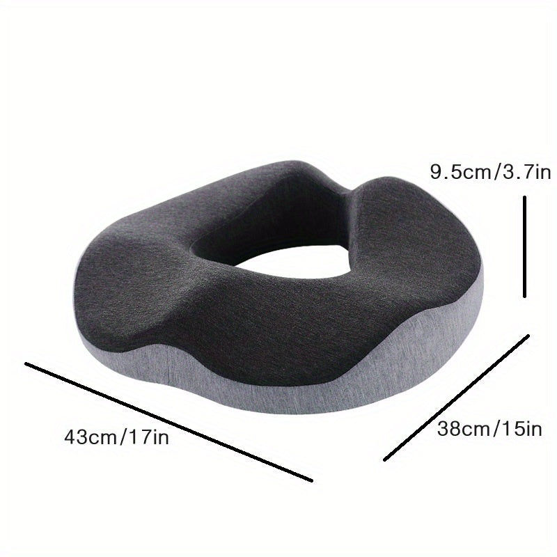 Ergonomic Memory Foam Donut Cushion - a Comfortable Office Pillow That Alleviates Tailbone Pain, Bedsores, Hemorrhoids, Sciatica, And Aids in Post-Surgery Recovery.