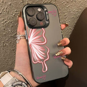 Luminous Butterfly Pattern iPhone Case for 15/14/13/12/11 Series, Soft TPU Full-Body Protective Cover with Glow Effect, Shockproof Slim Phone Case