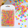 3G Fluorescent Round Sequins Glitter for Epoxy Resin Mold Filler, Bubble Cabochon, Confetti Jewelry Making, Nail Art Flakes - Plastic, No Power Required