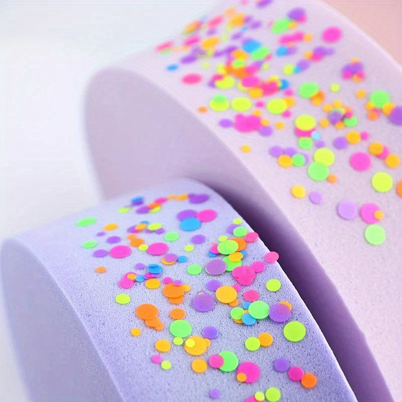 3G Fluorescent Round Sequins Glitter for Epoxy Resin Mold Filler, Bubble Cabochon, Confetti Jewelry Making, Nail Art Flakes - Plastic, No Power Required