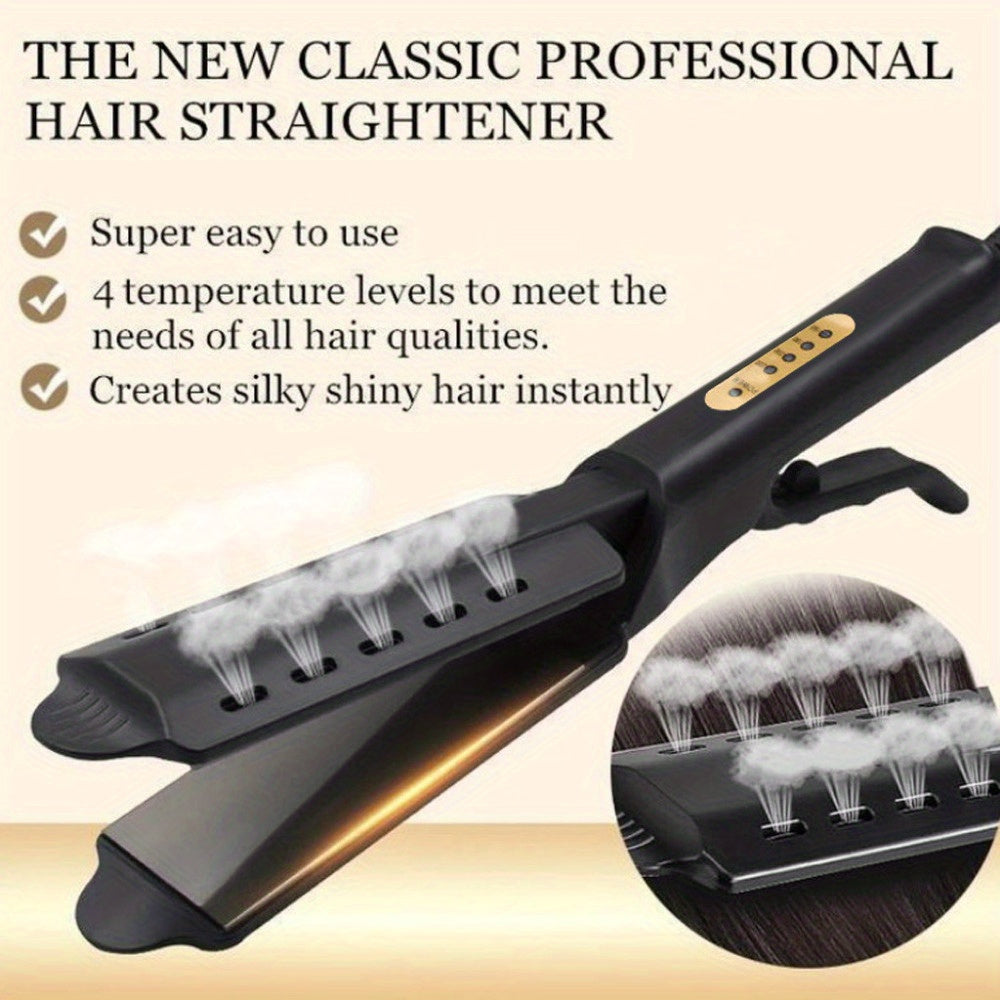 Hair Straightener, Four-gear Temperature Adjustment, Ceramic Lonic Flat Lron Curlinglron Hair Curler, Gifts for Women, Mother's Day Gift