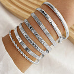 7pcs Golden-Toned Bangle Set - Boho & Punk Style Alloy Open Cuff Bracelets with Arrow,, and Star Patterns for Everyday & Party Wear, Bangle Bracelet