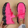 Women's Simple Plain Lace Up Low Top Sneakers - Casual Breathable Lightweight Socks Shoes, Minimalist Running Shoes Sporty Sneakers - For Women - Suitable for Running, Walking, Everyday Wear - Perfect Gift for Fitness Enthusi