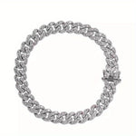 Luxurious Full Water Drill Hip-hop Cuban Chain Anklet In Fashion Accessories