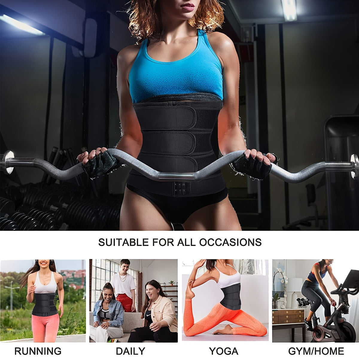 Women's Waist Trainer, Sports And Fitness Waist Protection Belt, Adjustable Postpartum Tightening And Shaping Belt