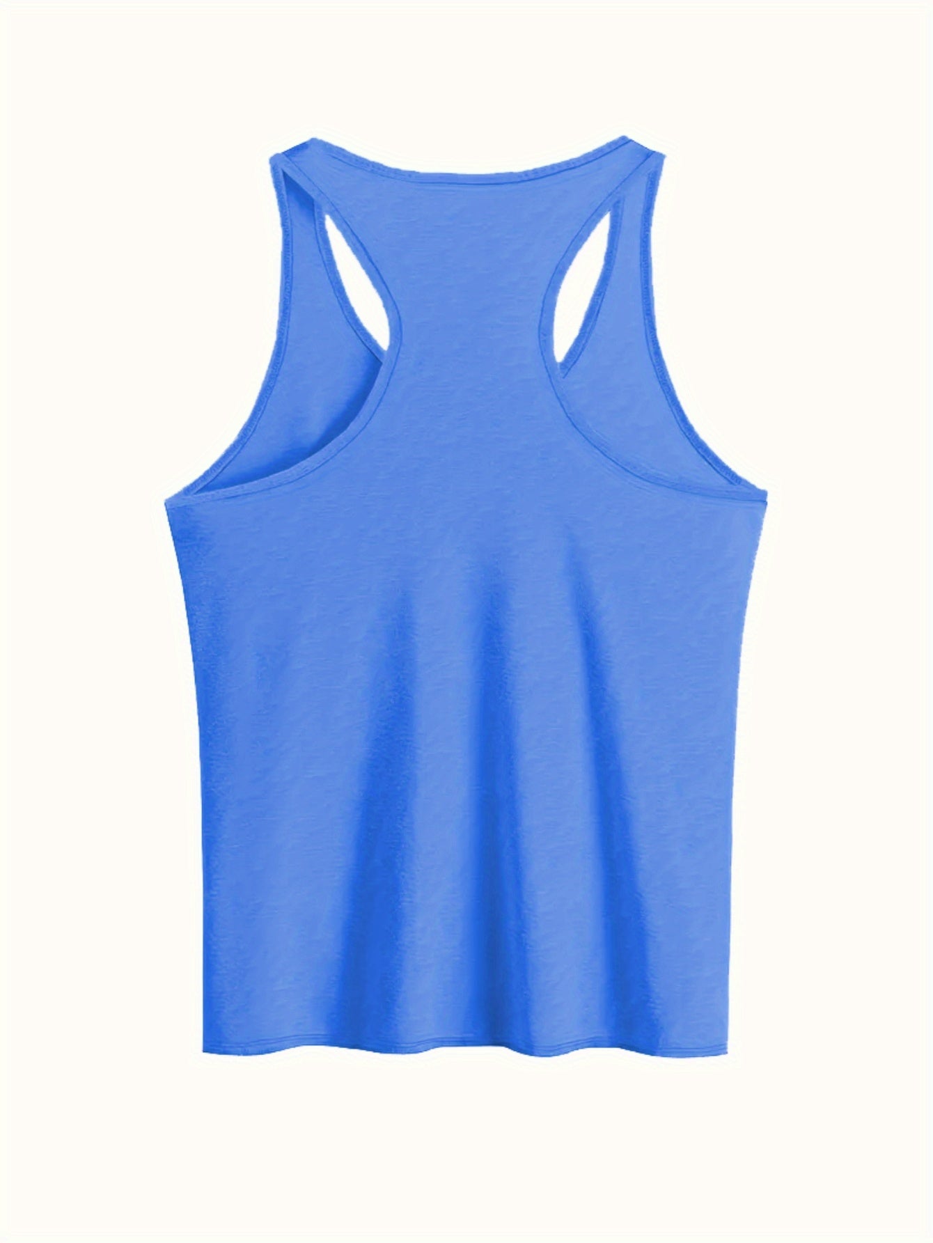 Letter Print Crew Neck Tank Top, Casual Sleeveless Top For Summer & Spring, Women's Clothing
