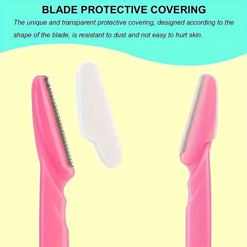 10pcs/5pcs A Set Of Multi-functional Facial Trimmers, Suitable for Women And Men - Trimmers with Safety Protective Cover, Suitable for Eyebrows, Body, Face, Bikini Area, Etc