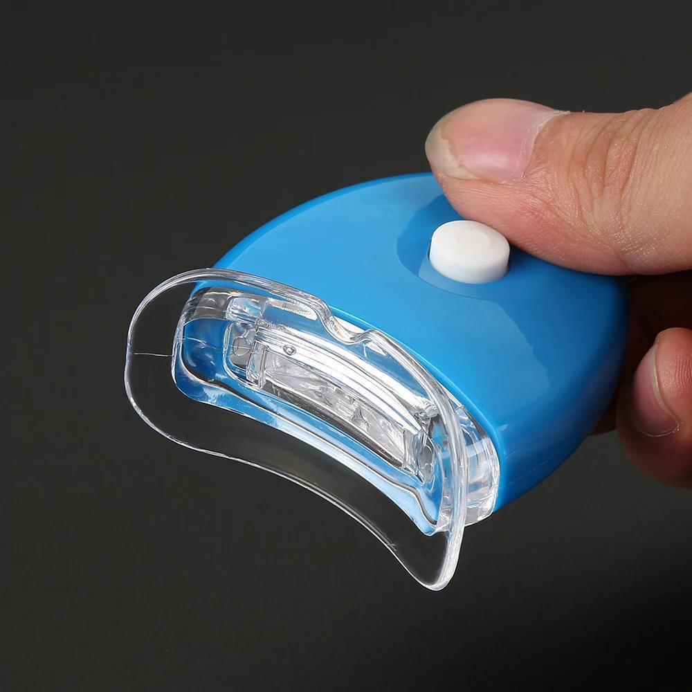 Fast-Acting Portable Teeth Whitening LED Light - Blue, Battery-Powered, Easy-to-Use for Home & Travel