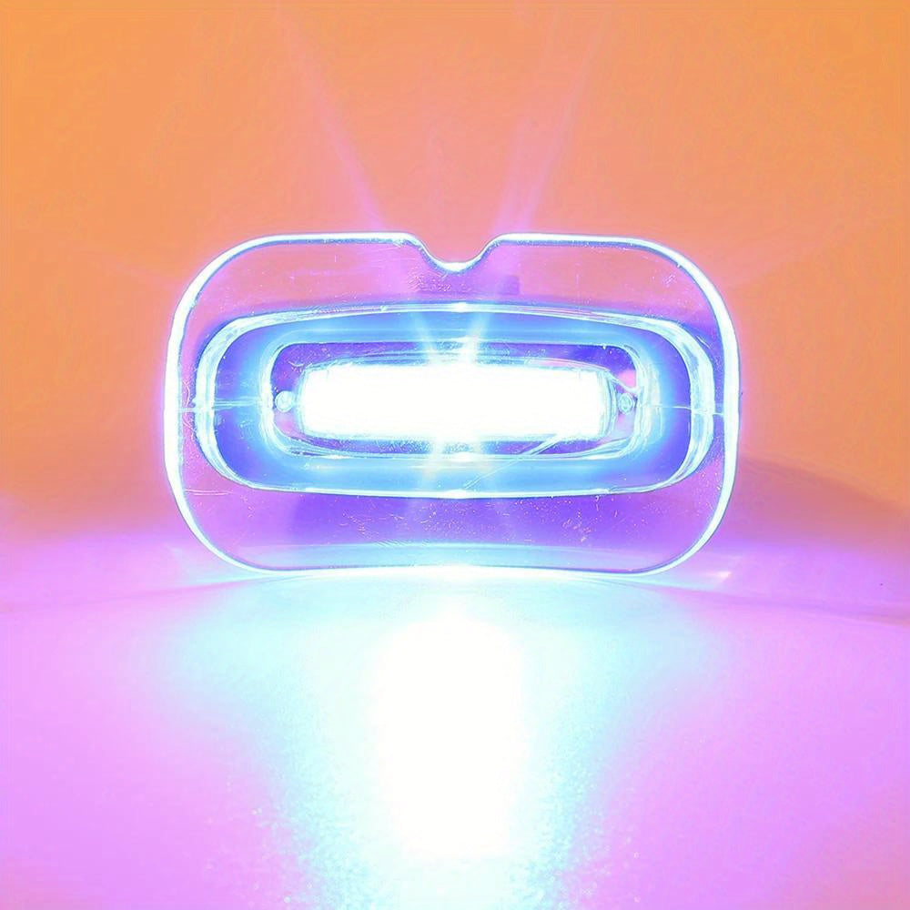 Fast-Acting Portable Teeth Whitening LED Light - Blue, Battery-Powered, Easy-to-Use for Home & Travel