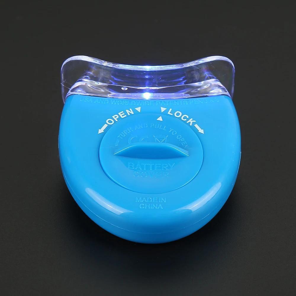 Fast-Acting Portable Teeth Whitening LED Light - Blue, Battery-Powered, Easy-to-Use for Home & Travel