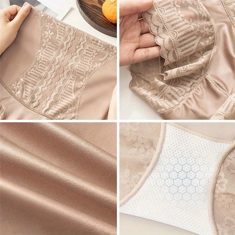 [High-Waisted Shapewear] Seamless High-Waisted 1 Pair of Women's Elastic Tummy Control Underwear, Shapewear Briefs for a Flat Belly, Ideal for Postpartum Use in Summer