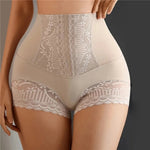 [High-Waisted Shapewear] Seamless High-Waisted 1 Pair of Women's Elastic Tummy Control Underwear, Shapewear Briefs for a Flat Belly, Ideal for Postpartum Use in Summer