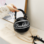 3 Hot-Selling Colors Available Ins Super Trendy Football Basketball Bag New Versatile Single-Shoulder Crossbody Korean Style Small Round Bag Women's Bag