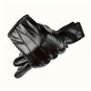 2pcs Men's PU Leather Touchscreen Driving Gloves - Texting Compatible, Hand-Washable, Pull-On Closure, Non-Textile Weave, for Autumn and Winter Warmth