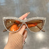Bling Rhinestone Cat Eye For Women Luxury Decorative Shades Props For Prom Costume Party