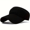 [Lightweight Knit] Women's Lightweight Knit Sun Visor Hat - Breathable & Elastic Polyester - Ideal for Running & Outdoor Activities