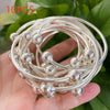 Retro Boho Thick West Indian Bangles, 10mm Ball Silvery Bangles, Boho Stacking Bangles, Handmade Silvery Bangles for Women Daily Holiday Jewelry Gifts