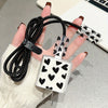 5pcs Colorful Love Data Cable Protection Cover Suitable for iPhone13/14/15 Pro Max, Data Cable Protection Cover with Lanyard, Anti-Breakage, Good-looking and Durable, Gift for Boyfriend/Girlfriend