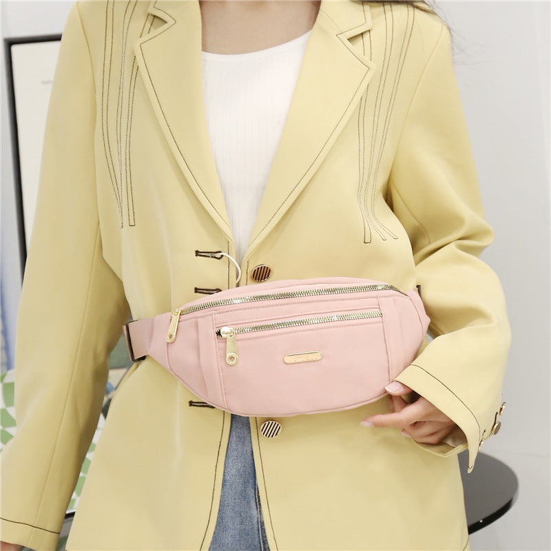 Fanny Pack Waist Pack for Women, with Adjustable Strap for Travel Sports Running, Zipper All-Match Crossbody Bag